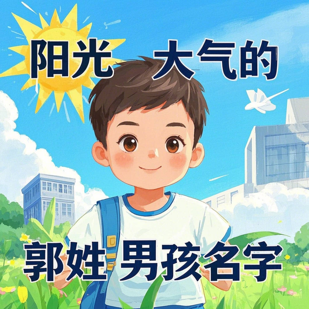 陽(yáng)光大氣的郭姓男孩名字
